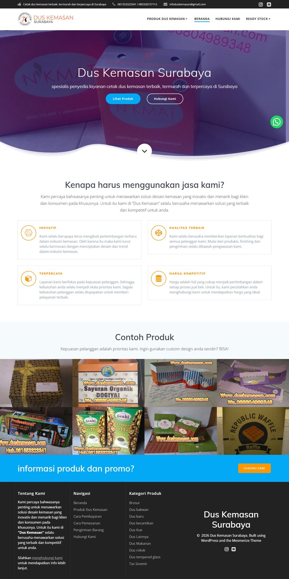 Dus Kemasan Surabaya