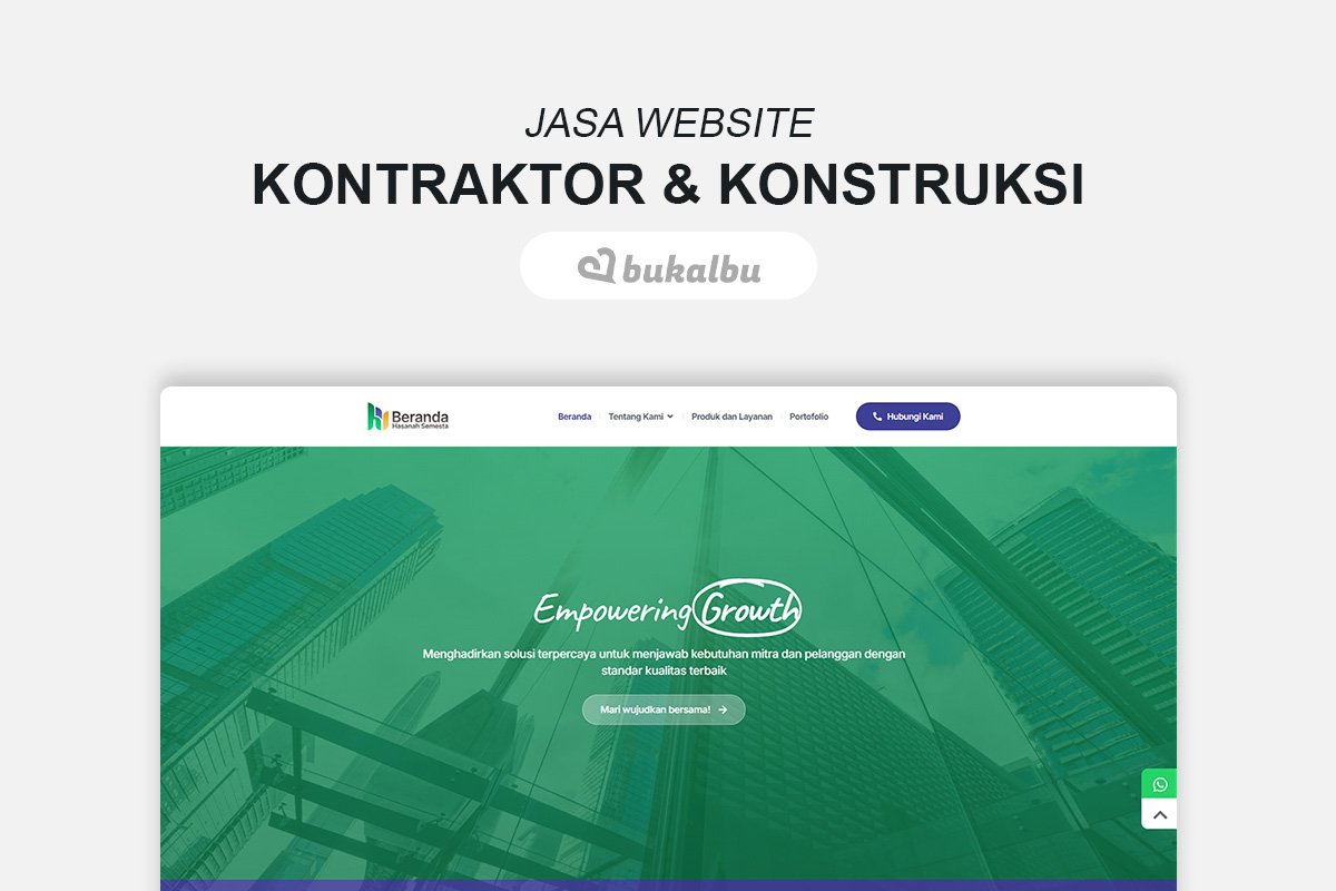 Jasa Website Kontraktor