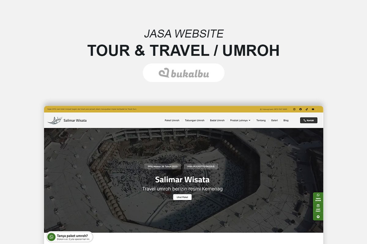 Jasa Website Tour & Travel